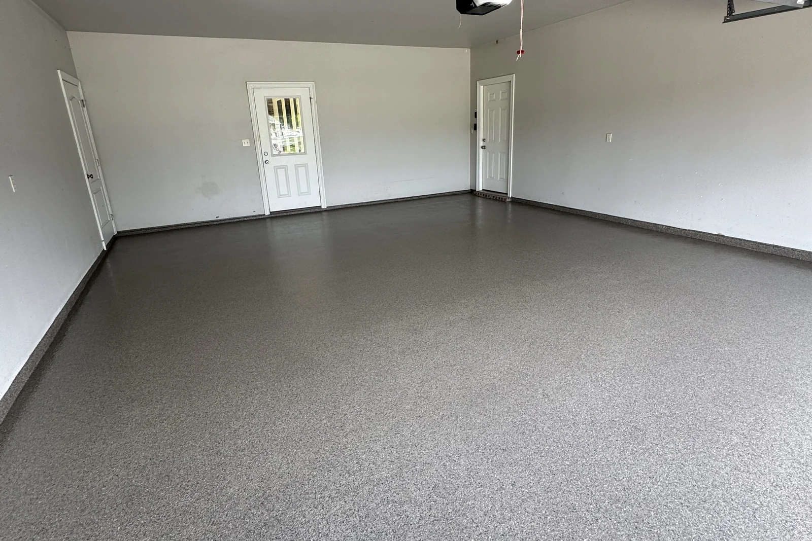 Garage floor after coating