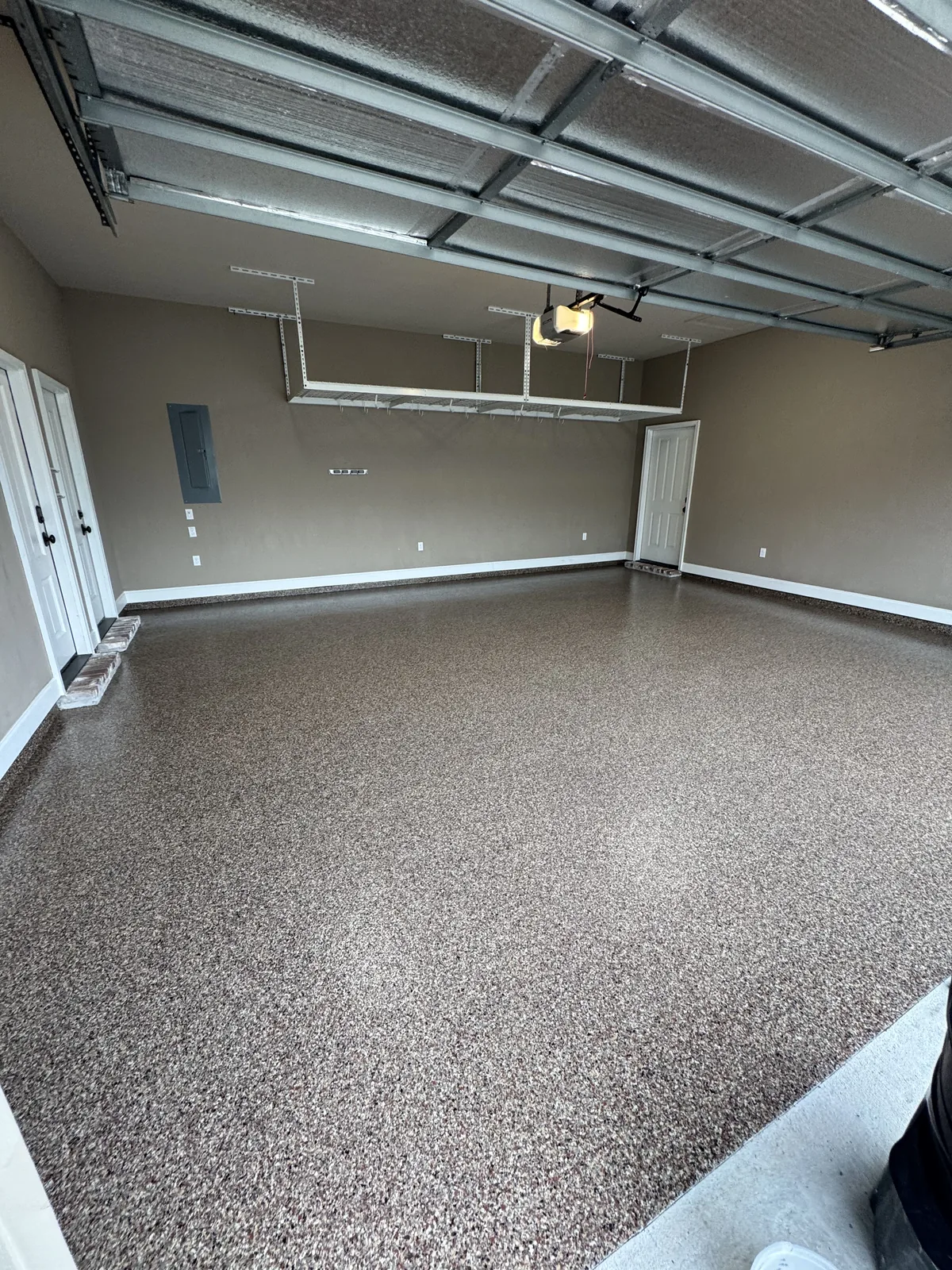 Sealed garage floor